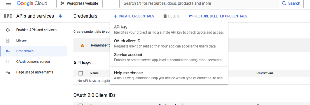 Oauth client id